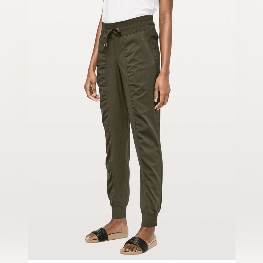 lululemon athletica Olive Green Track Joggers